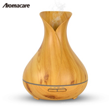 Difusor de madeira do óleo essencial do difusor 400ml do aroma do grão do projeto do estilo do vaso de Aromacare